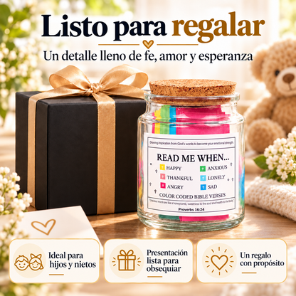 Frasco de 90 Versículos Bíblicos – Faithly Made
